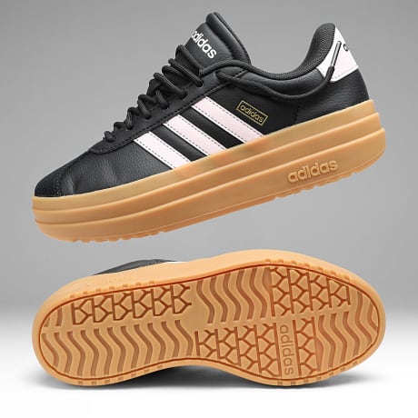 Adidas Performance - Zapatillas Mujer VL Court Bold KH9451 Core Black Distilled Pink Gold Metallic