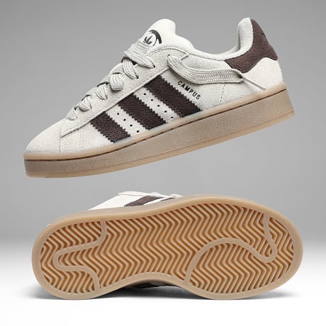Adidas Originals - Baskets Femme Campus 00s J KI9409 Sesame Aurora Coffee Gum 5