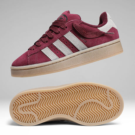 Adidas Originals - Zapatillas Mujer Campus 00s J KI9410 Burdeos Caqui Tres Gum 5