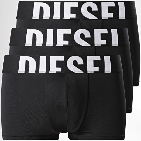 Diesel - Pack de 3 Boxers A17743-0DCBL Negro Blanco