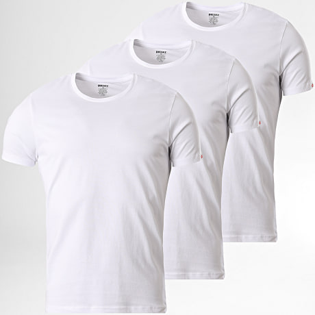Diesel - Pack de 3 Camisetas A24250-0ALCR Blanco