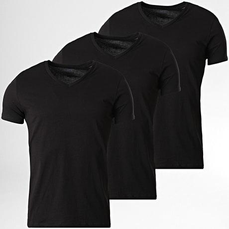 Diesel - Pack de 3 Camisetas Cuello V A24256-0ALCR Negro
