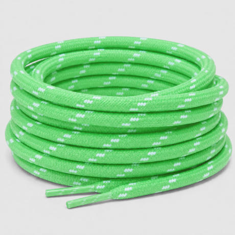 Classic Series - Round Laces Trek 5mm Fluorescent Green