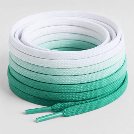 Classic Series - Flat Laces Gradient White Green