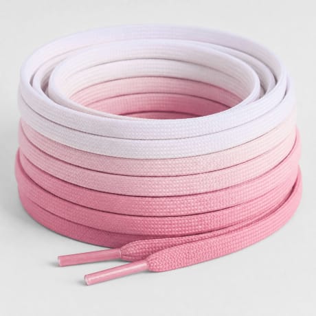 Classic Series - Flat Laces Gradient White Pink