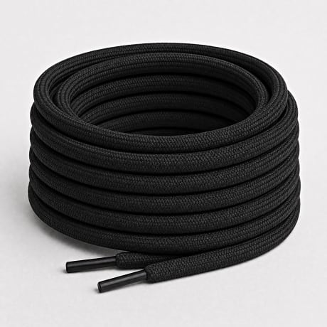 Classic Series - Thick Round Laces Black