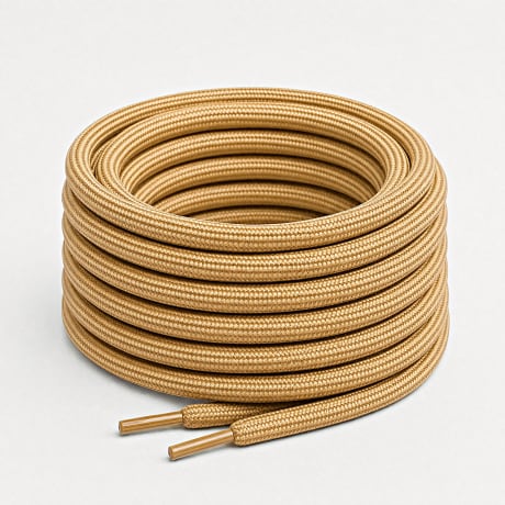 Classic Series - Round Laces Boot 5mm Brown Yellow