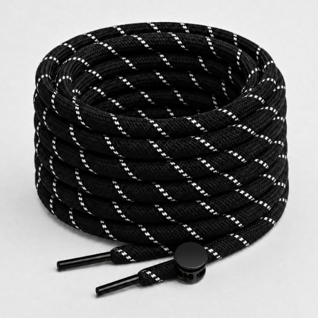 Classic Series - Round Trek Pro Stopper Laces Black