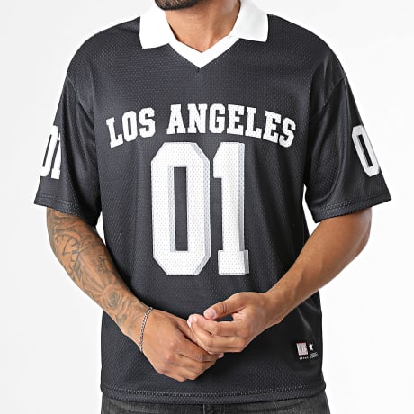 Fusional - Camiseta Mesh Cuello V LA 503 Negro