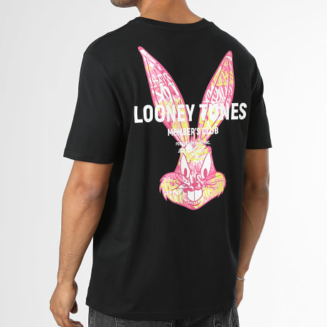 Looney Tunes - Camiseta New Graff Bugs Bunny Negro Rosa