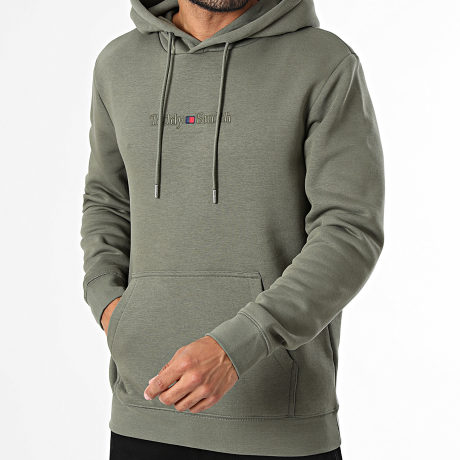 Teddy Smith - Hoodie Jim 10816997D Kaki Groen