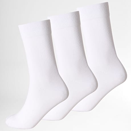 Jack And Jones - Lot De 3 Paires De Chaussettes Rafael Blanc