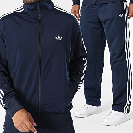 Adidas Originals - Ensemble De Survetement A Bandes Firebird TP KD8313 KD8316 Bleu Marine