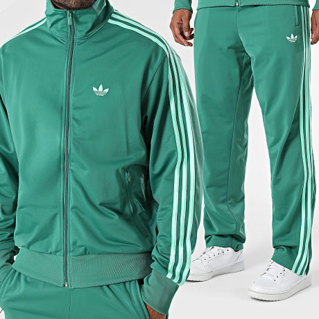 Adidas Originals - Ensemble De Survetement A Bandes Firebird KZ1183 KZ1208 Vert