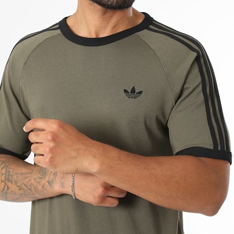 Adidas Originals - Tee Shirt A Bandes 3 Stripes KT5055 Vert Kaki Noir