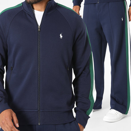 Polo Ralph Lauren - Ensemble De Survetement A Bandes Original Player Bleu Marine
