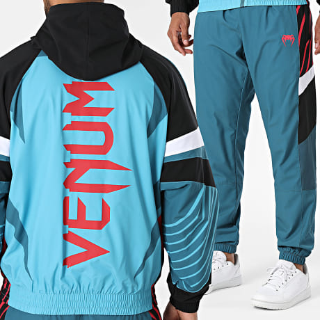 Venum - Conjunto Chaqueta Capucha con Cremallera y Pantalón Pantalón Chándal Venum Attack 90 05206 05207 Azul