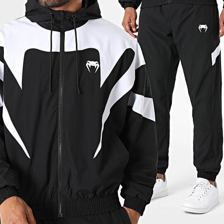 Venum - Conjunto Chaqueta Capucha con Cremallera y Pantalón Pantalón Chándal Venum Attack 90 05206 05207 Negro