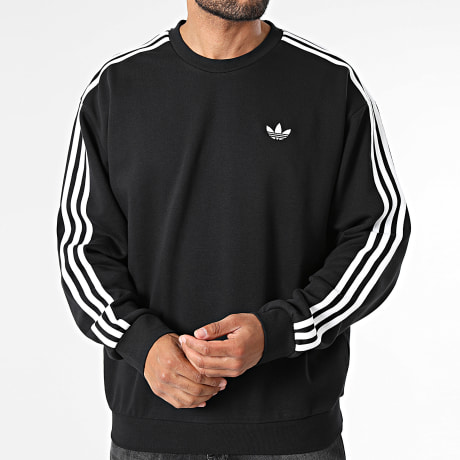 Adidas Originals - Sweat Crewneck A Bandes 3 Stripes KQ8915 Noir