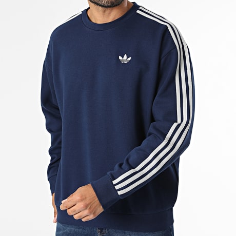Adidas Originals - Sweat Crewneck A Bandes 3 Stripes KS7516 Bleu Marine