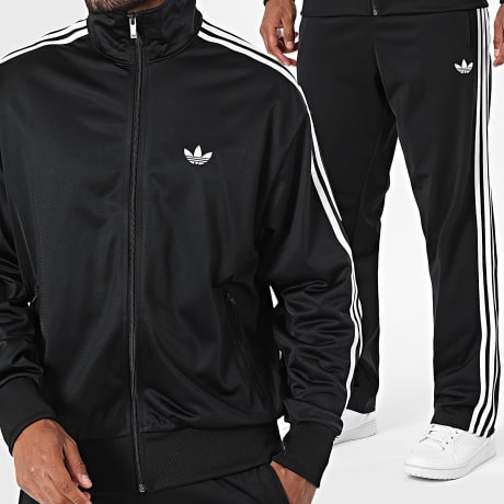 Adidas Originals - Ensemble De Survetement A Bandes Firebird KD8312 KD8315 Noir Blanc
