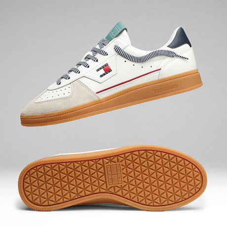 Tommy Jeans - Baskets The Greenwich Edge Leather 1731 Ecru