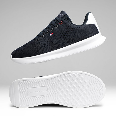 Tommy Hilfiger - Baskets Lightweight Runner Knit 5909 Desert Sky