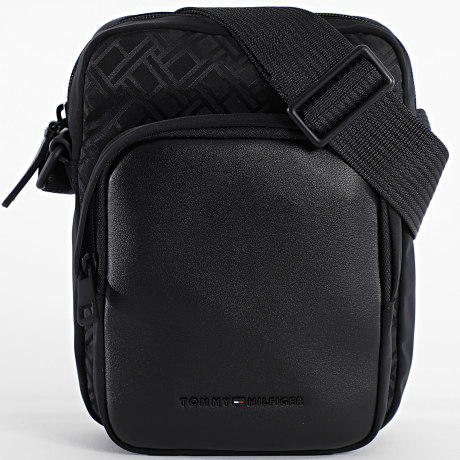 Tommy Hilfiger - Sacoche Nylon Jacquard Mini Reporter 4412 Noir