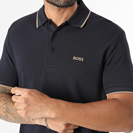 BOSS - Polo Manches Courtes Paddy 50469055 Bleu Marine
