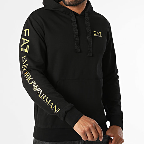 EA7 Emporio Armani - Sweat Capuche 7M000569-AF13512 Noir Doré