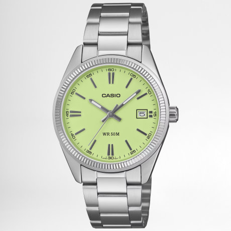 Casio - Horloge UTP-1302PD-3A2VEF Zilver Lichtgroen