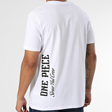 One Piece - Tee Shirt Oversize Vertical Blanc