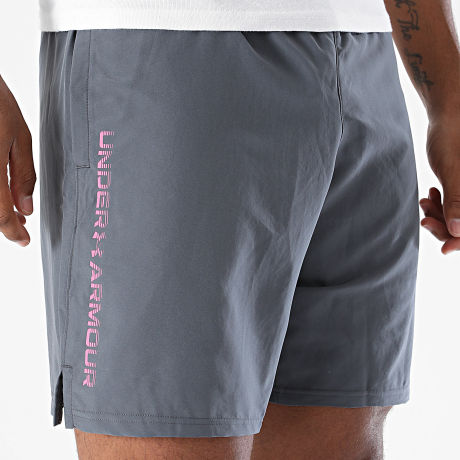 Under Armour - Pantalón Corto de chándal UA Tech Woven Wordmark 1383356 Gris Antracita