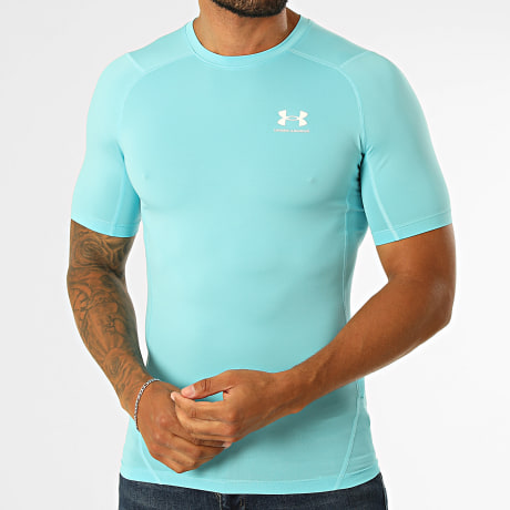 Under Armour - Tee Shirt Compression 1361518 Bleu Clair
