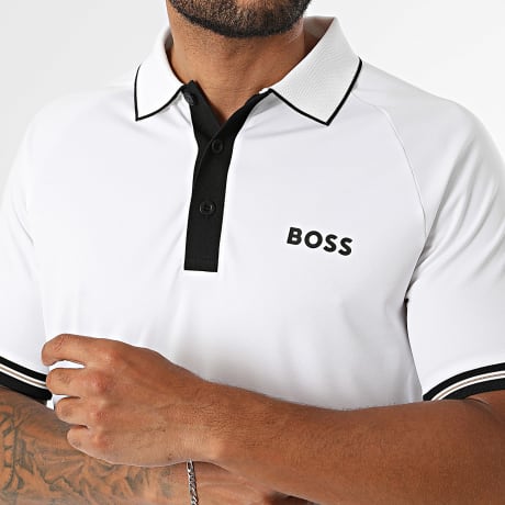 BOSS - Polo Manches Courtes Slim Toc Serve 50559214 Blanc