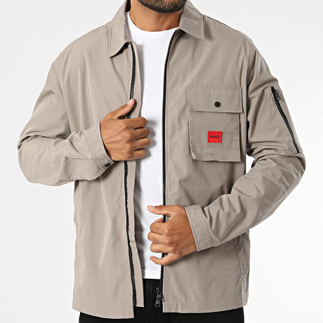 HUGO - Veste Zippée Emmond 50482701 Beige Foncé
