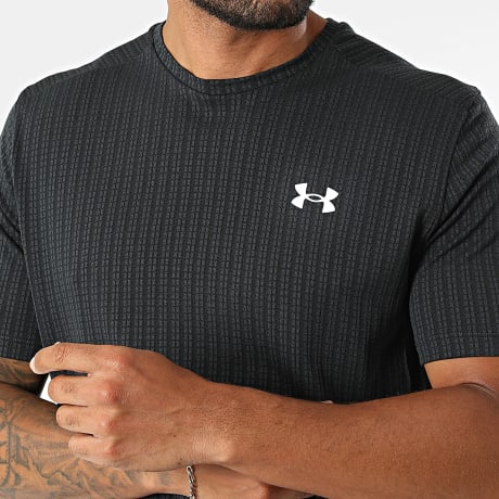 Under Armour - Tee Shirt Tech Vent Jacquard 6013794 Noir Gris Anthracite