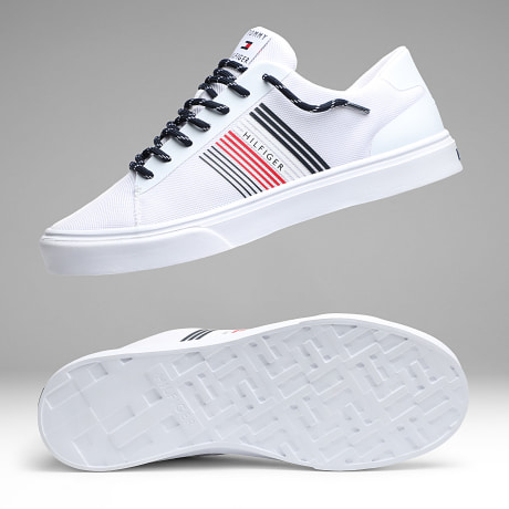 Tommy Hilfiger - Baskets Lightweight Stripes Knit 2836 Blanc x SUPERLACED