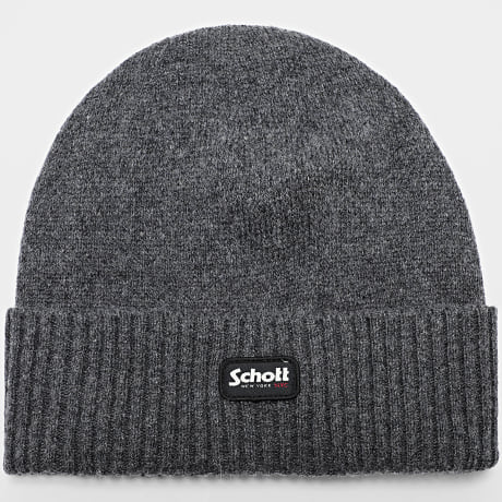 Schott NYC - Gorro HatLance Gris Antracita Jaspeado