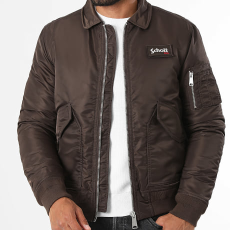 Schott NYC - Bomberjass 210100RS Bruin