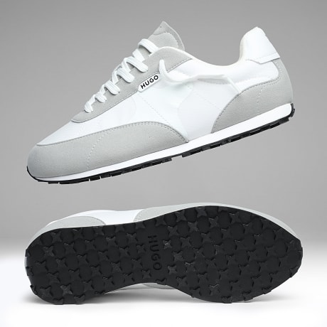 Hugo Azul - Zapatillas Jared Runner 50569104 Blanco Abierto