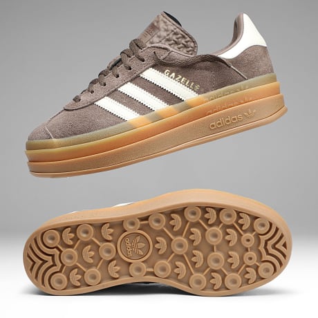 Adidas Originals - Sneakers Dames Gazelle Bold J JR2288 Roze Toon Wonder Wit Goud Metallic