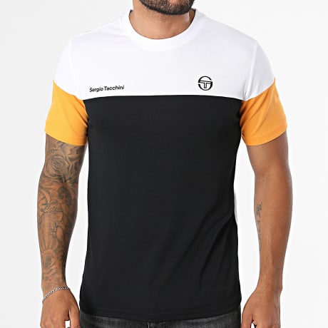 Sergio Tacchini - Tee Shirt Prave 40845 Blanc Noir