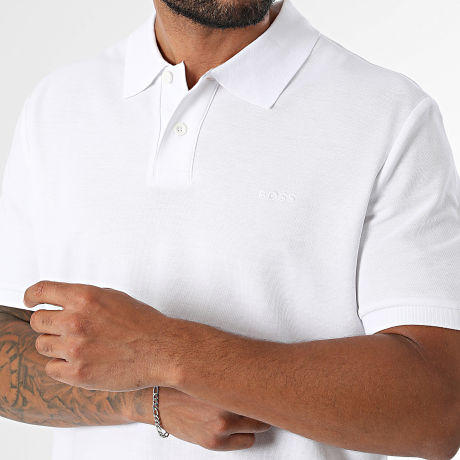 BOSS - Polo Manches Courtes Regular 50560227 Blanc