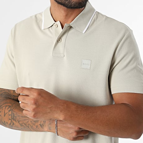 BOSS - Polo Manches Courtes 50566185 Beige