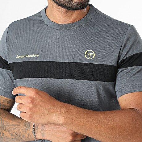 Sergio Tacchini - T-Shirt Leone 41237 Grigio Scuro Nero