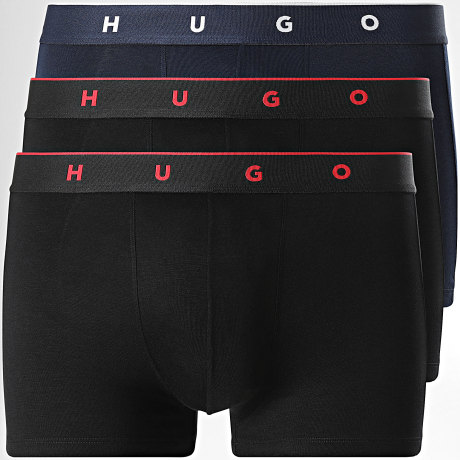 HUGO - Lot De 3 Boxers 50566294 Noir Bleu Marine