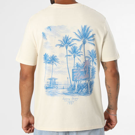 Luxury Lovers - Camiseta Oversize Gsc Miami Beige