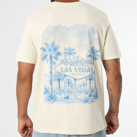 Luxury Lovers - Camiseta Oversize Gsc Vegas Beige