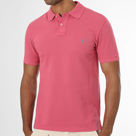 Polo Ralph Lauren - Polo Kurzarm Slim Fit Original Player Rosa Blau